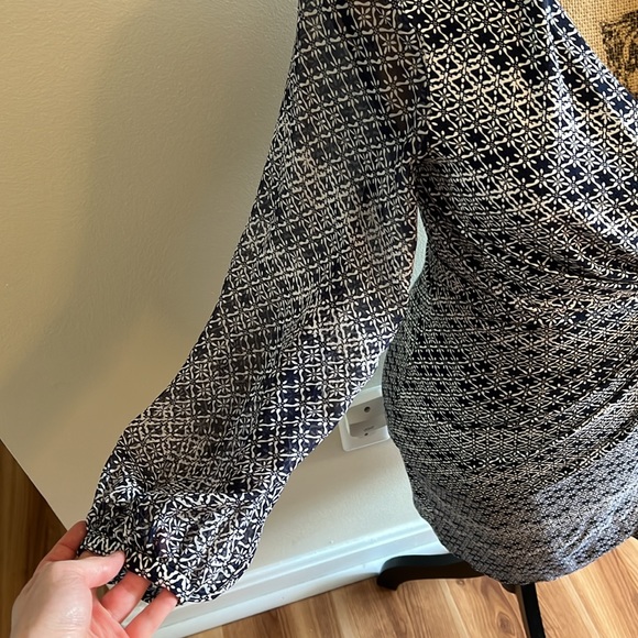 Diane Von Furstenberg Sigourney Wrap Dress Navy Floral - Picture 6 of 12